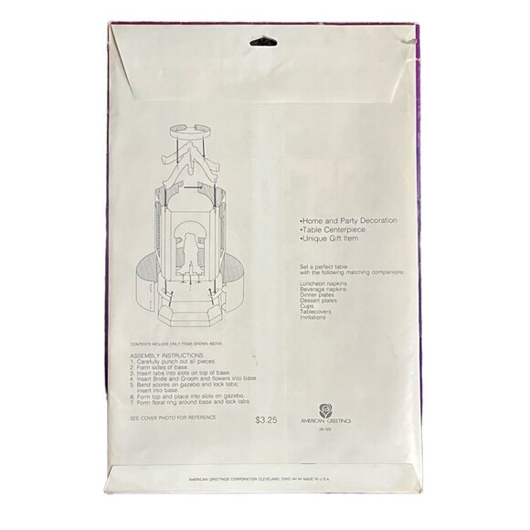 Vintage American Greeting Bride Groom Paper Wedding Decoration 12" 70s Retro - Picture 2 of 6